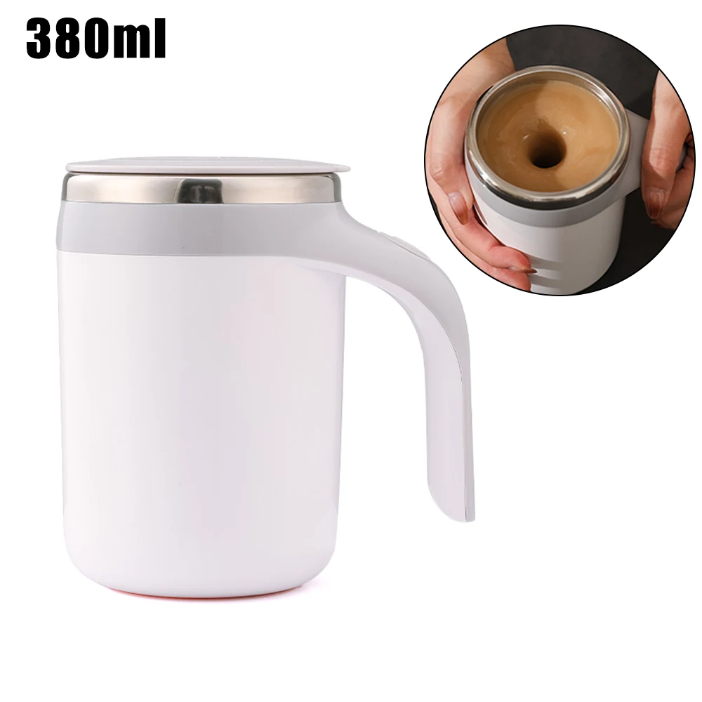 

Coffee Milk Mixing Cup Magnetic Rotating Blender Mark Cup Warmer Bottle USB Charging Auto Stirring Cup New Lazy Smart Mixer