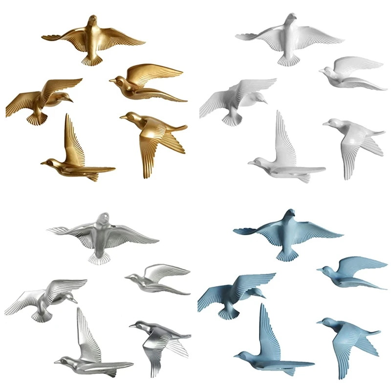 5PCS Seagull Wall Decor Resin Flying Bird Sculpture 3D Wall Art Ornament Decoration Wall Stickers For Home Decor
5PCS Seagull Wall Decor Resin Flying Bird Sculpture 3D Wall Art Ornament Decoration Wall Stickers For Home Decor