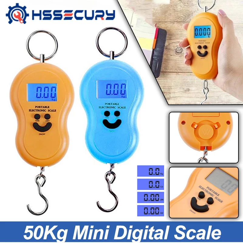 50Kg Mini Digital Scale For Fishing Luggage Travel Weighting kitchen Steelyard Hanging Electronic Hook Scale KG LBS JIN OZ
50Kg Mini Digital Scale For Fishing Luggage Travel Weighting kitchen Steelyard Hanging Electronic Hook Scale KG LBS JIN OZ