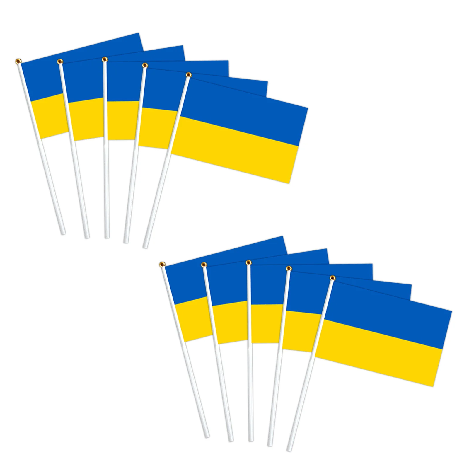 10Pcs Ukraine Flag 8 X 11 Inch Ukrainian National Flags Double StitchedPolyester With Brass Grommets Vivid Color And Fade Proof
10Pcs Ukraine Flag 8 X 11 Inch Ukrainian National Flags Double StitchedPolyester With Brass Grommets Vivid Color And Fade Proof
