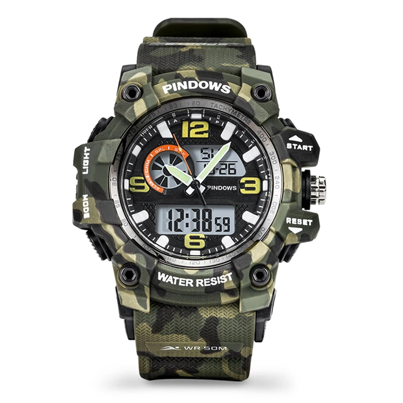 Electronic Wristwatch Men 2022 Camouflage Military Tactical Watch Male Digital Hand Clock Boy Led Diving Handwatch Dual Display
Electronic Wristwatch Men 2022 Camouflage Military Tactical Watch Male Digital Hand Clock Boy Led Diving Handwatch Dual Display