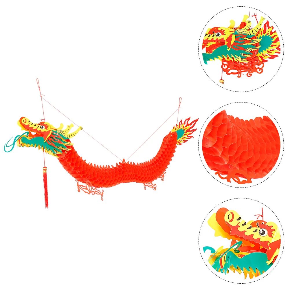 Chinese New Year Decoration Spring Festival Scene Hanging Lantern Dragon Adornment Paper Pendant
Chinese New Year Decoration Spring Festival Scene Hanging Lantern Dragon Adornment Paper Pendant