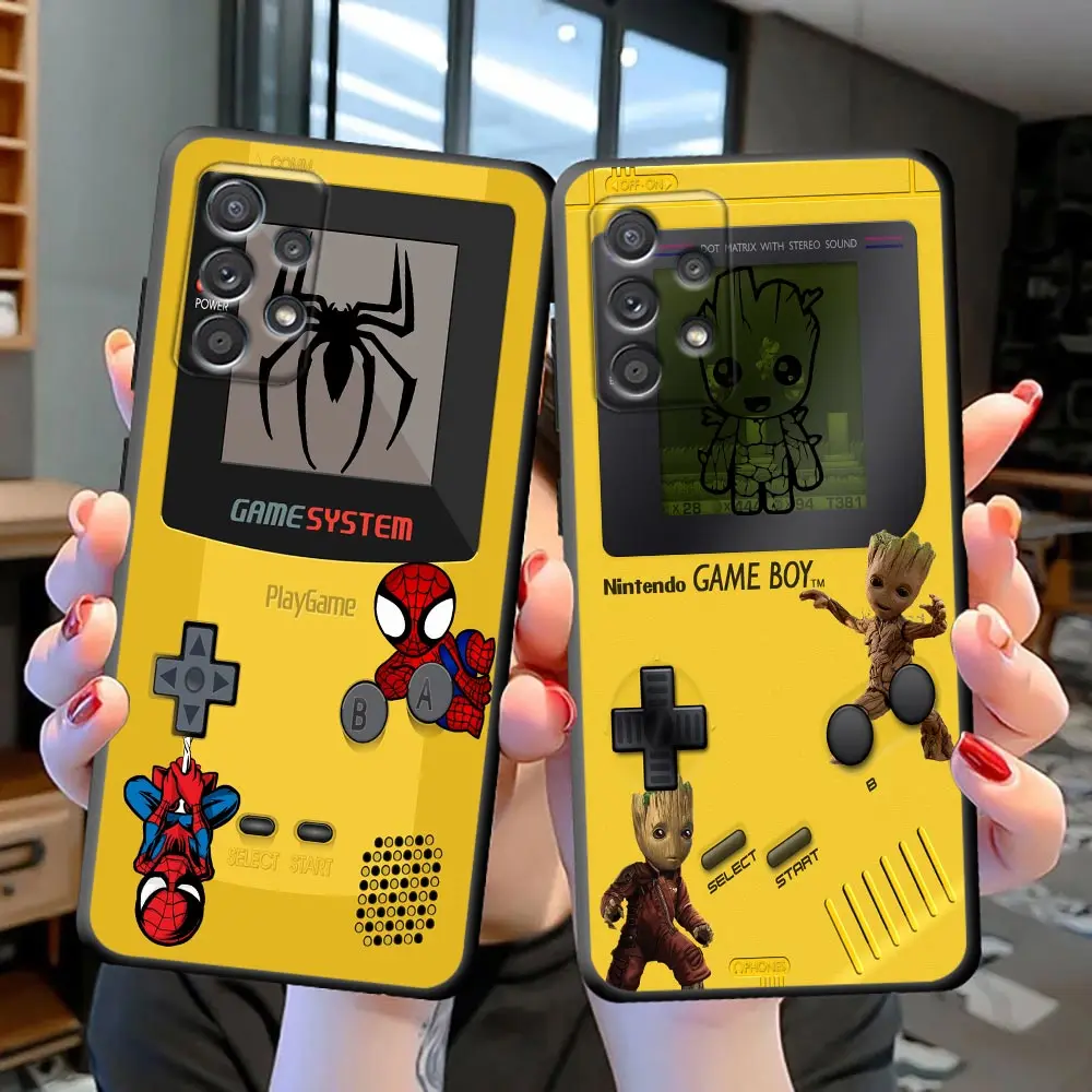 Game-Boy Marvel Heros Spider Iron Man Phone Case For Samsung Galaxy S23 S22 S21 S20 Fe Ultra S10 S10e S9 Plus Lite 5G Cover Capa
Game-Boy Marvel Heros Spider Iron Man Phone Case For Samsung Galaxy S23 S22 S21 S20 Fe Ultra S10 S10e S9 Plus Lite 5G Cover Capa
