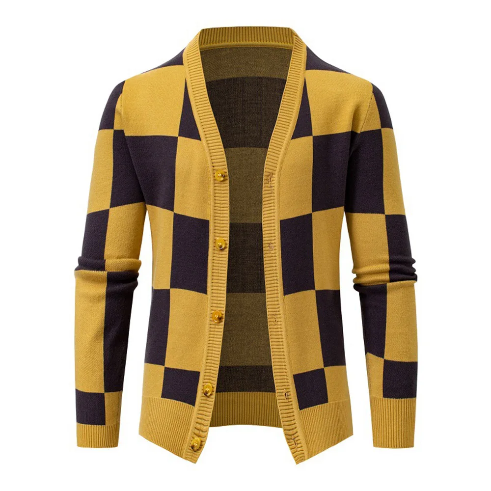 2022 New Sweater Men's Clothing Fashion Plaid Cardigan Shirts Korean Trend Personality Sweaters Casual Jackets For Male Tops
2022 New Sweater Men's Clothing Fashion Plaid Cardigan Shirts Korean Trend Personality Sweaters Casual Jackets For Male Tops