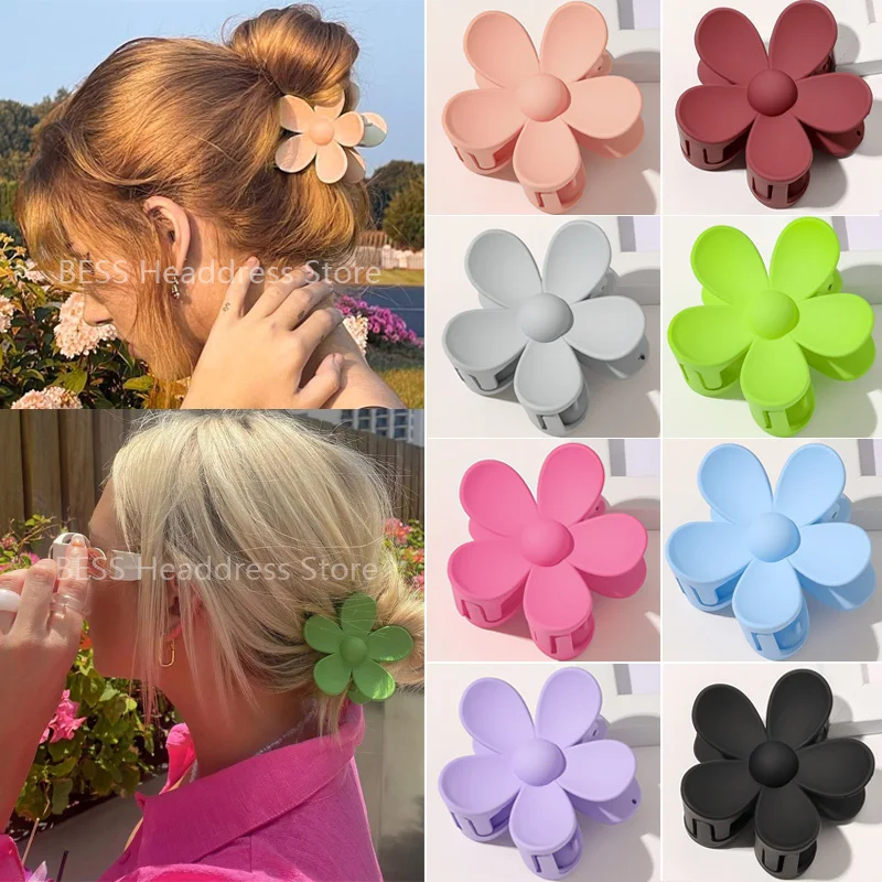 Flower Shape Hair Claw Clip for Girls Barrette Crab Hair Claws Ponytail Hairpins Bath Barrette Headwear Accessories for Women
Flower Shape Hair Claw Clip for Girls Barrette Crab Hair Claws Ponytail Hairpins Bath Barrette Headwear Accessories for Women