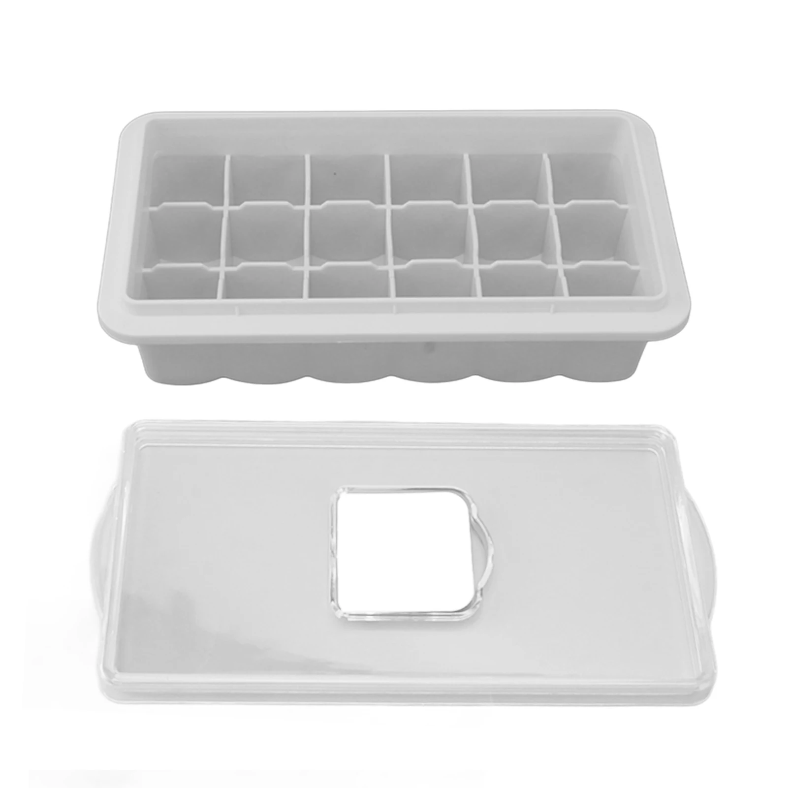 Ice Cube Tray Silicone Easy Release 18 Ice Cubes Maker Mold with Transparent Lid for Whiskey Milk Tea White
Ice Cube Tray Silicone Easy Release 18 Ice Cubes Maker Mold with Transparent Lid for Whiskey Milk Tea White