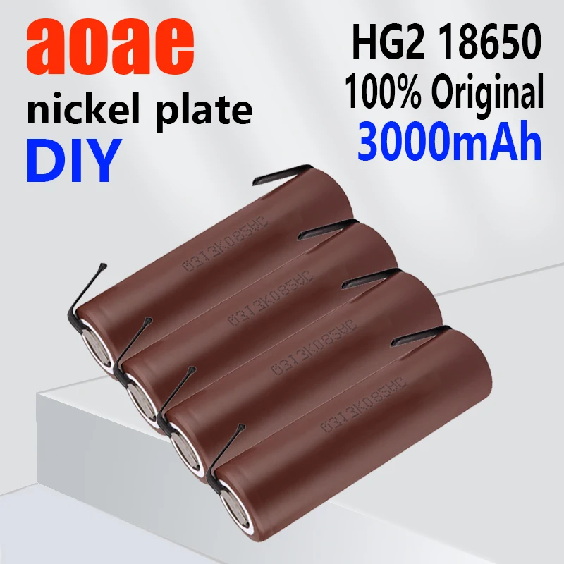 New 18650Hg2 Rechargeable Battery 18650 High Capacity 3000MAH HG2 18650 Rechargeable Lithium Battery for Screwdrivers+DiY Nickel
New 18650Hg2 Rechargeable Battery 18650 High Capacity 3000MAH HG2 18650 Rechargeable Lithium Battery for Screwdrivers+DiY Nickel
