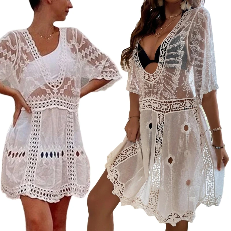A2UF Women Swimsuit Sunscreen Cover Ups Sleeve Medium Gown Beach Tunic Dress Robe Beachwear Shawl Medium Cover-ups Vacation
A2UF Women Swimsuit Sunscreen Cover Ups Sleeve Medium Gown Beach Tunic Dress Robe Beachwear Shawl Medium Cover-ups Vacation