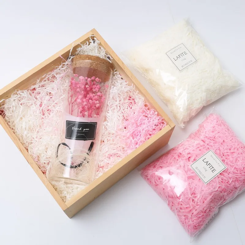 100g Gift Box Gift Box Filled With Lafite Shredded Paper Joy Sugar Box Filler Decorative Colored Paper Wedding Gift Fold Paper
100g Gift Box Gift Box Filled With Lafite Shredded Paper Joy Sugar Box Filler Decorative Colored Paper Wedding Gift Fold Paper