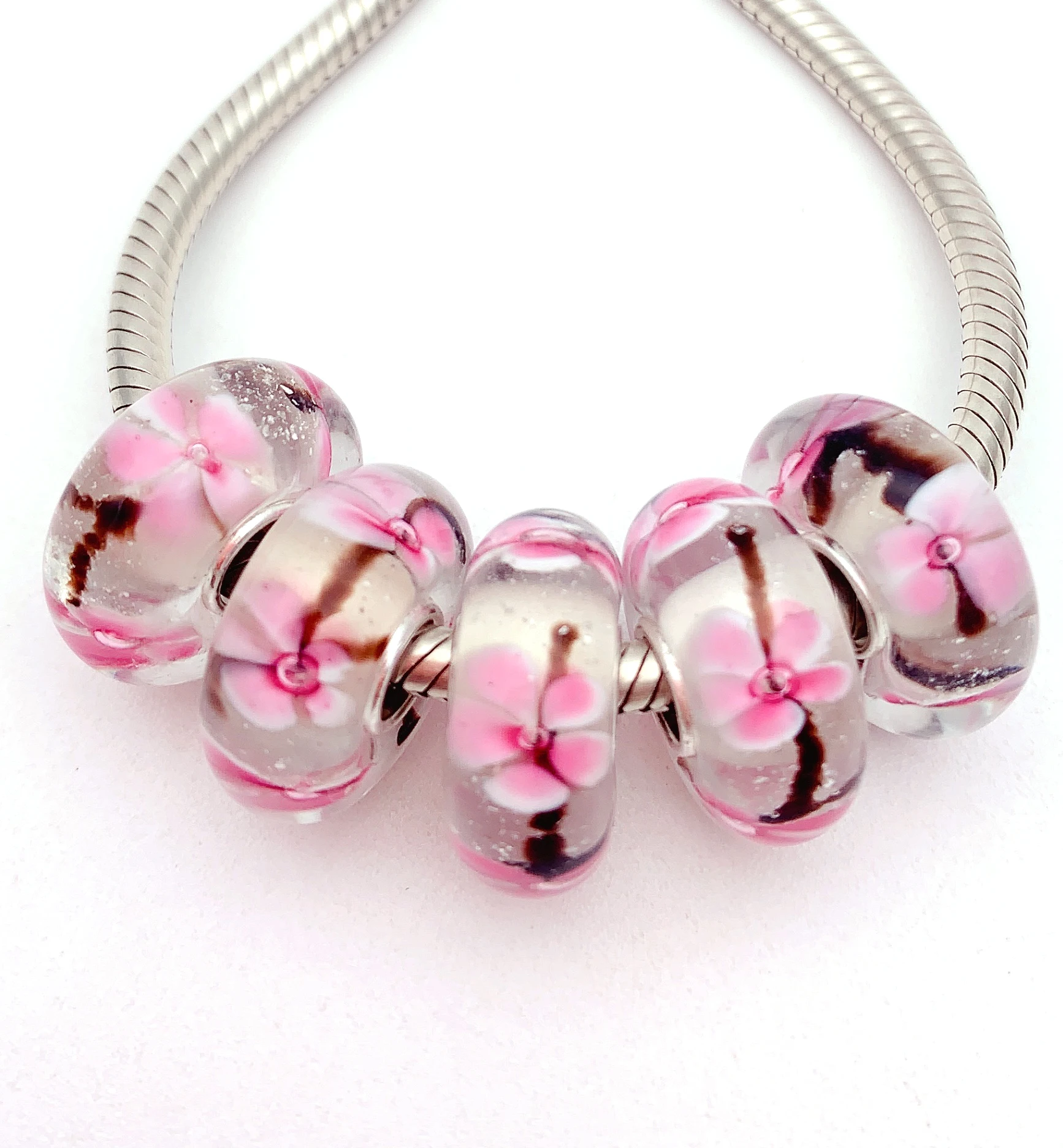 XHYG177 5X 100% Authenticity S925 Sterling Silver Beads Murano GlassBeads Fit European Charms Bracelet Diy Jewelry Lampwork
XHYG177 5X 100% Authenticity S925 Sterling Silver Beads Murano GlassBeads Fit European Charms Bracelet Diy Jewelry Lampwork