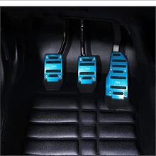 Interior Pedal Stainless Steel Anti Slip Foot Rest Brake Pedals High Quality Durable Convenient Easy Install Pedal 3 Colors