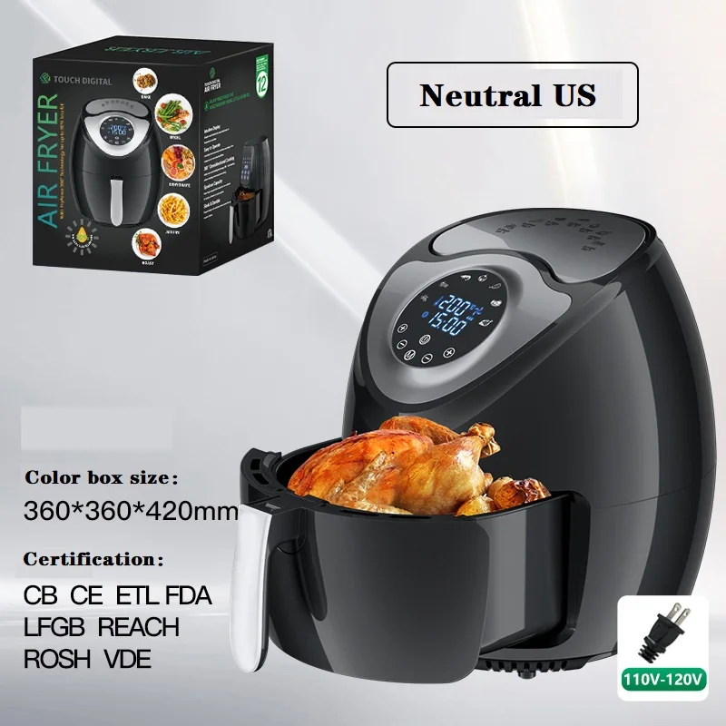 Washwow 8L 1800W Digital Air Fryer Hot Oven Cooker Nonstick 110V/220V Multifunction Airfryer French Fries Pizza Fryer
Washwow 8L 1800W Digital Air Fryer Hot Oven Cooker Nonstick 110V/220V Multifunction Airfryer French Fries Pizza Fryer