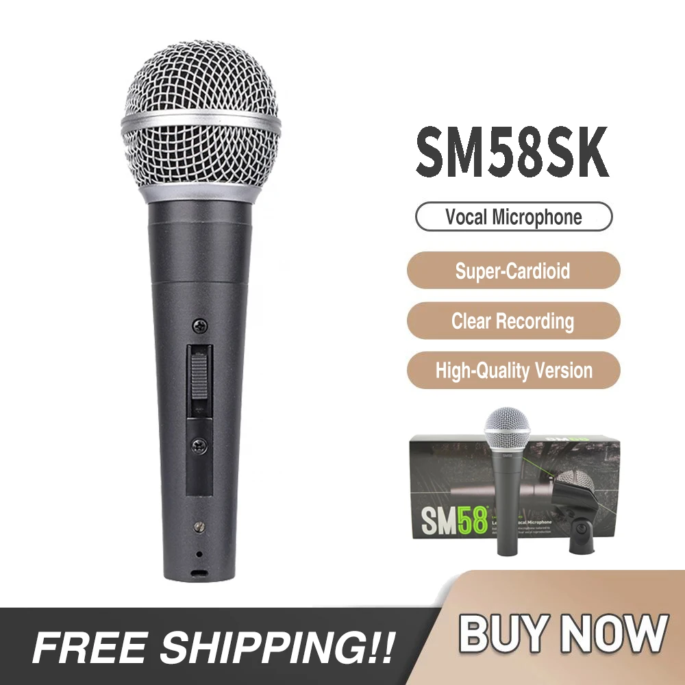 Бесплатная Доставка! Профессиональный микрофон SM58SK, проводной динамический кардиоидный микрофон SM58S с выключателем ВКЛ./ВЫКЛ., микрофон SM58
Бесплатная Доставка! Профессиональный микрофон SM58SK, проводной динамический кардиоидный микрофон SM58S с выключателем ВКЛ./ВЫКЛ., микрофон SM58