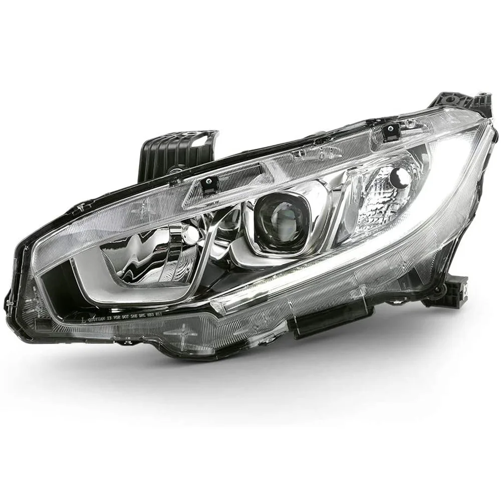 

NEW Halogen Model Projector Headlight Headlamp LH Left Driver Side For 2016-2018 Honda Civic 33150TBAA01