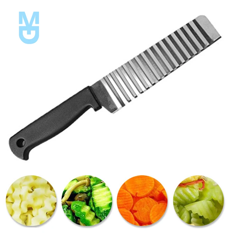 New Stainless Steel Potato Chip Slicer Dough Vegetable Fruit Crinkle Wavy Slicer Knife Potato Cutter Chopper French Fry Maker To
New Stainless Steel Potato Chip Slicer Dough Vegetable Fruit Crinkle Wavy Slicer Knife Potato Cutter Chopper French Fry Maker To