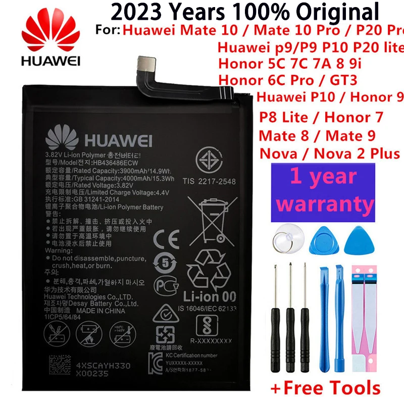 Аккумулятор Huawei для Honor 7, 8, 5C, 7C, 7A, 9, P9, P10, P8 Lite, Mate 8, 9, 10, 20 Pro, Nova 2 Plus, в ассортименте.
Аккумулятор Huawei для Honor 7, 8, 5C, 7C, 7A, 9, P9, P10, P8 Lite, Mate 8, 9, 10, 20 Pro, Nova 2 Plus, в ассортименте.
