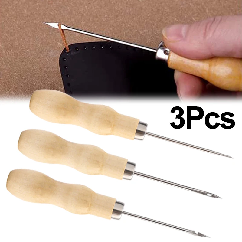 3Pcs Canvas Leather Sewing Awl DIY Handmade Stitch Leather Sewing Needle Shoe Leather Repair Crochet Tools Punching Gadget
3Pcs Canvas Leather Sewing Awl DIY Handmade Stitch Leather Sewing Needle Shoe Leather Repair Crochet Tools Punching Gadget