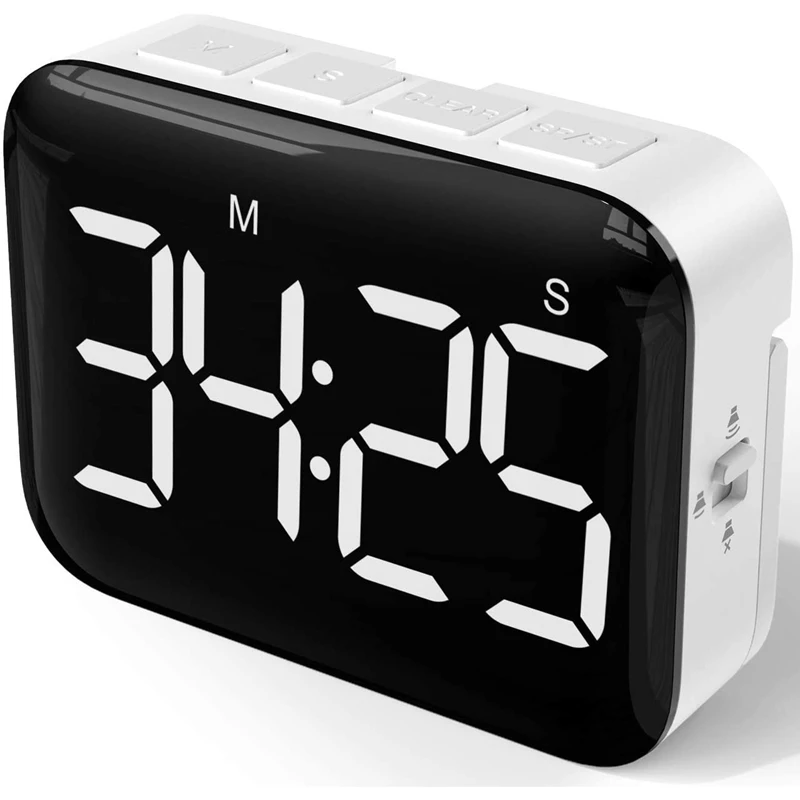 Digital Kitchen Timer - Magnetic Countdown Count Up Timer With Large LED Display Loud Volume For Cooking And For Kids
Digital Kitchen Timer - Magnetic Countdown Count Up Timer With Large LED Display Loud Volume For Cooking And For Kids
