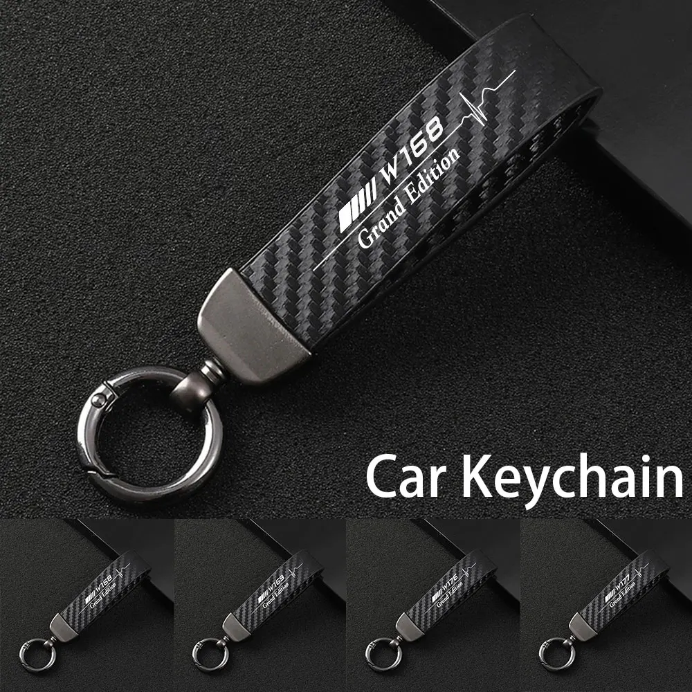 Car Carbon Fiber Stripe Leather Rope Chain Key Rings Strap Holder For Mercedes Benz W168 W169 W176 W177 A-Class Grand Edition
Car Carbon Fiber Stripe Leather Rope Chain Key Rings Strap Holder For Mercedes Benz W168 W169 W176 W177 A-Class Grand Edition