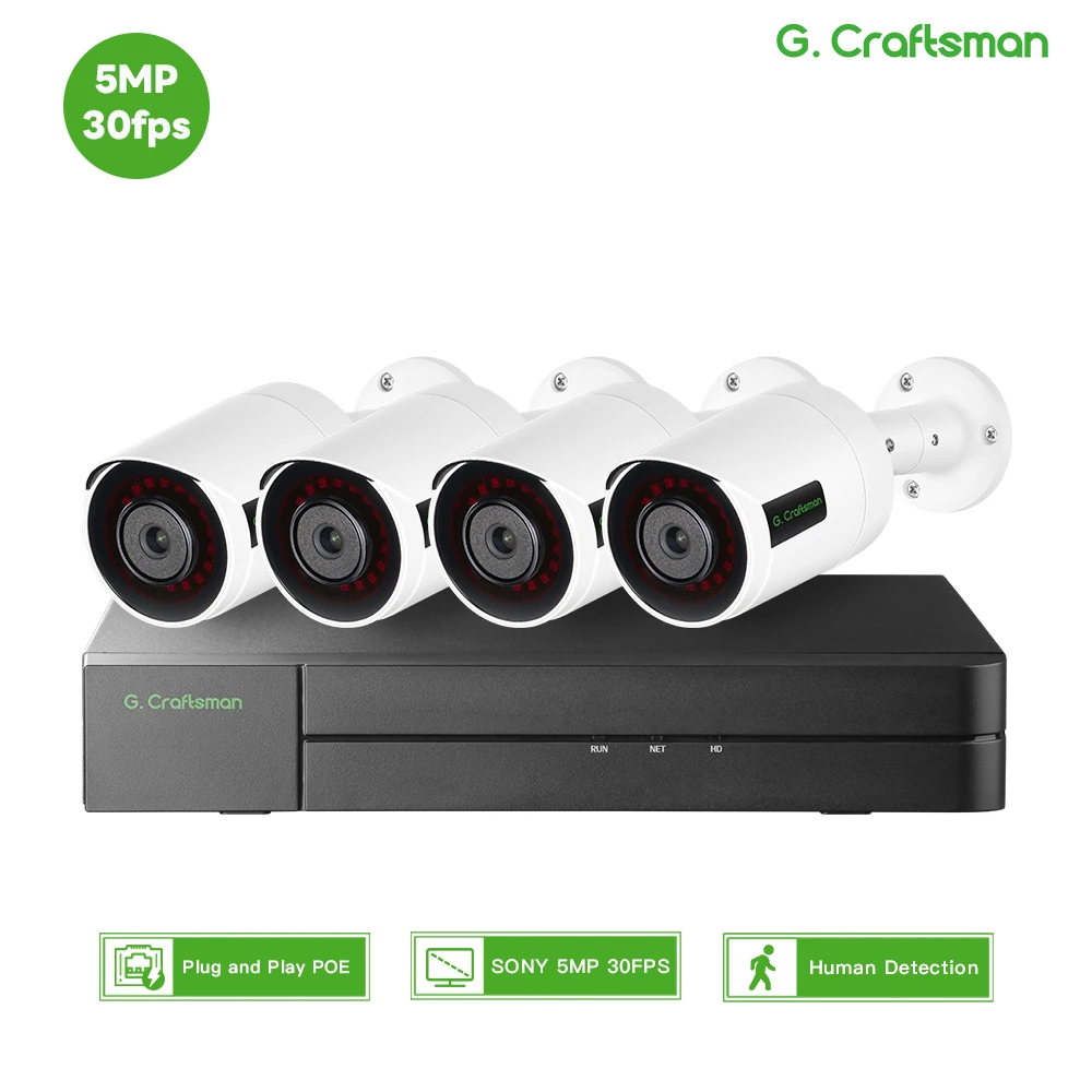 G.Craftsman 4CH 5MP NVR система видеонаблюдения
G.Craftsman 4CH 5MP NVR система видеонаблюдения