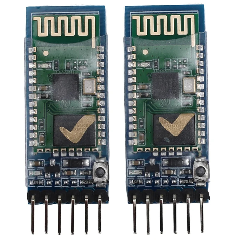 

2Pcs HC-05 6 Pin RF Wireless Bluetooth Transceiver Slave Module RS232 / TTL to UART Converter and Adapter for Arduino