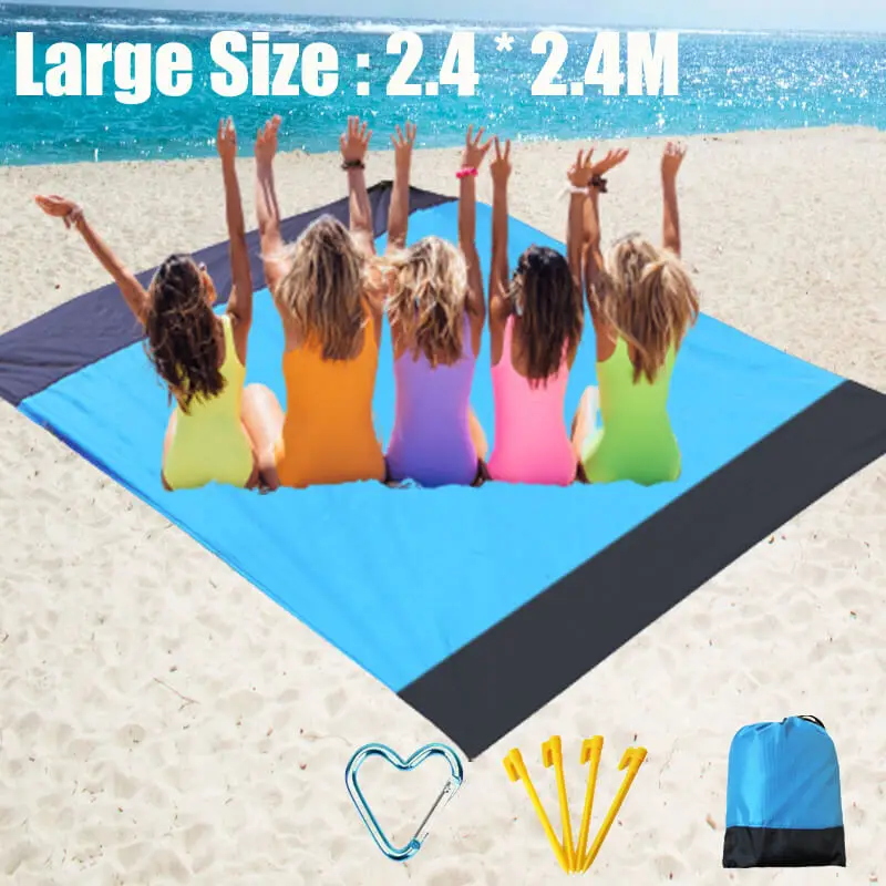 2.4*2.4m Extra Large Camping Mat Beach Blanket Foldable Outdoor Picnic Mat For Travel Waterproof Matress Pocket Mat Sand Free
2.4*2.4m Extra Large Camping Mat Beach Blanket Foldable Outdoor Picnic Mat For Travel Waterproof Matress Pocket Mat Sand Free