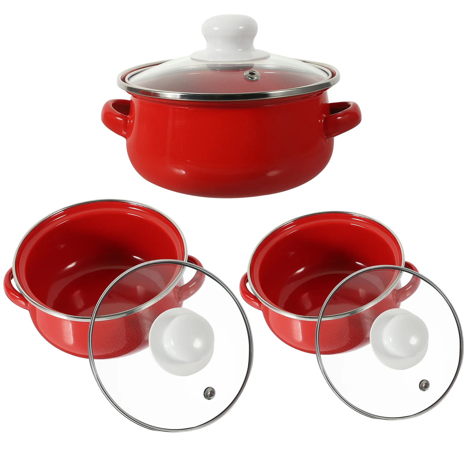Small Saucepan Convenient Pot Cooking Double Handles Decorative Enamel Enamelware Pots Soup
Small Saucepan Convenient Pot Cooking Double Handles Decorative Enamel Enamelware Pots Soup