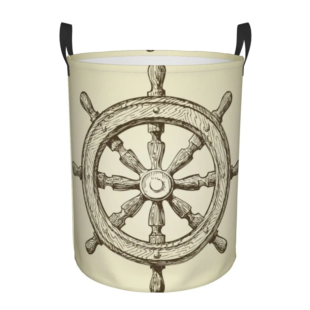 Laundry Basket Vintage Ships Wheel Cloth Folding Dirty Clothes Toys Storage Bucket Household Storage Basket
Laundry Basket Vintage Ships Wheel Cloth Folding Dirty Clothes Toys Storage Bucket Household Storage Basket