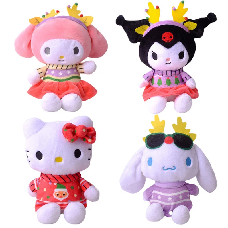 21Cm Plush Toys Hello Kitty Kuromi Mymelody Cinnamorol Plush Doll Kawaii Christmas Series Doll Toys Holiday Birthday Gift
21Cm Plush Toys Hello Kitty Kuromi Mymelody Cinnamorol Plush Doll Kawaii Christmas Series Doll Toys Holiday Birthday Gift