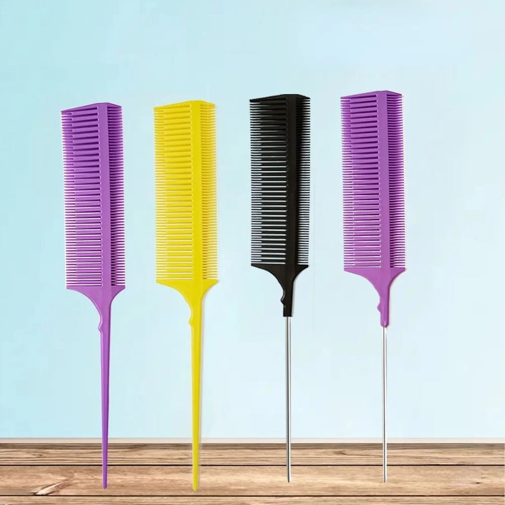 

Pick Dyeing Comb Profession Dyeing Comb Hair Brush for Hairdressing Weave Comb Tail Pro-hair Dyeing Comb Weaving Cutting Combs