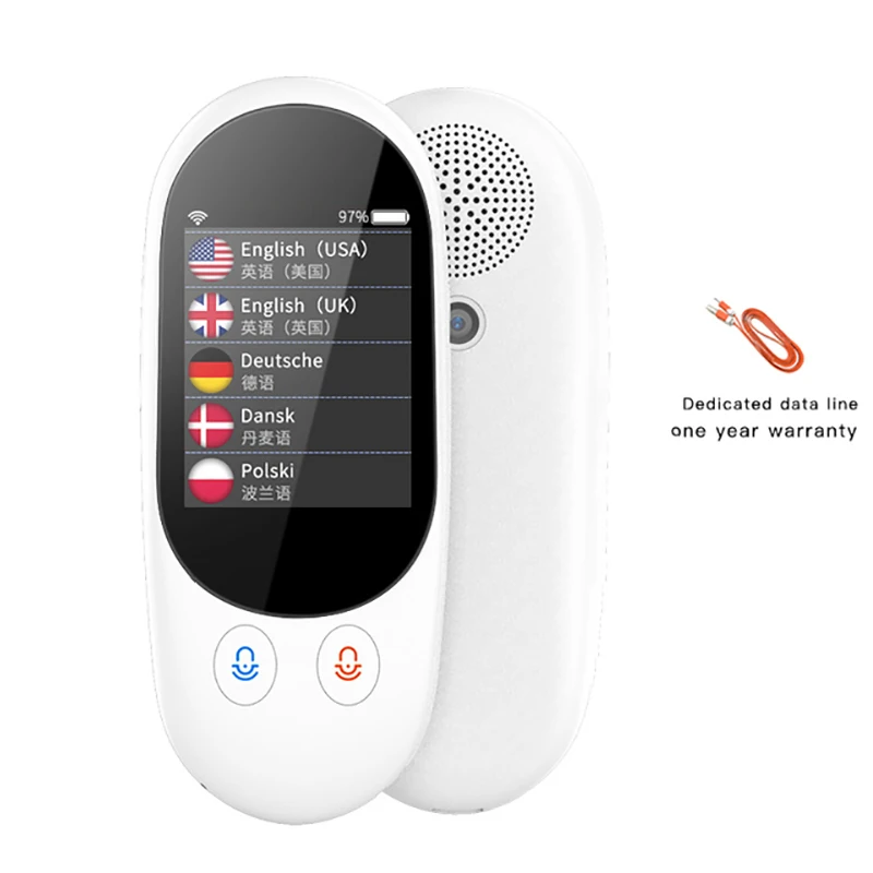 Smart Instant Voice Photo Scanning Translator 2.4 Inch Touch Screen Wifi Support Offline Portable Multi-language Translation
Smart Instant Voice Photo Scanning Translator 2.4 Inch Touch Screen Wifi Support Offline Portable Multi-language Translation