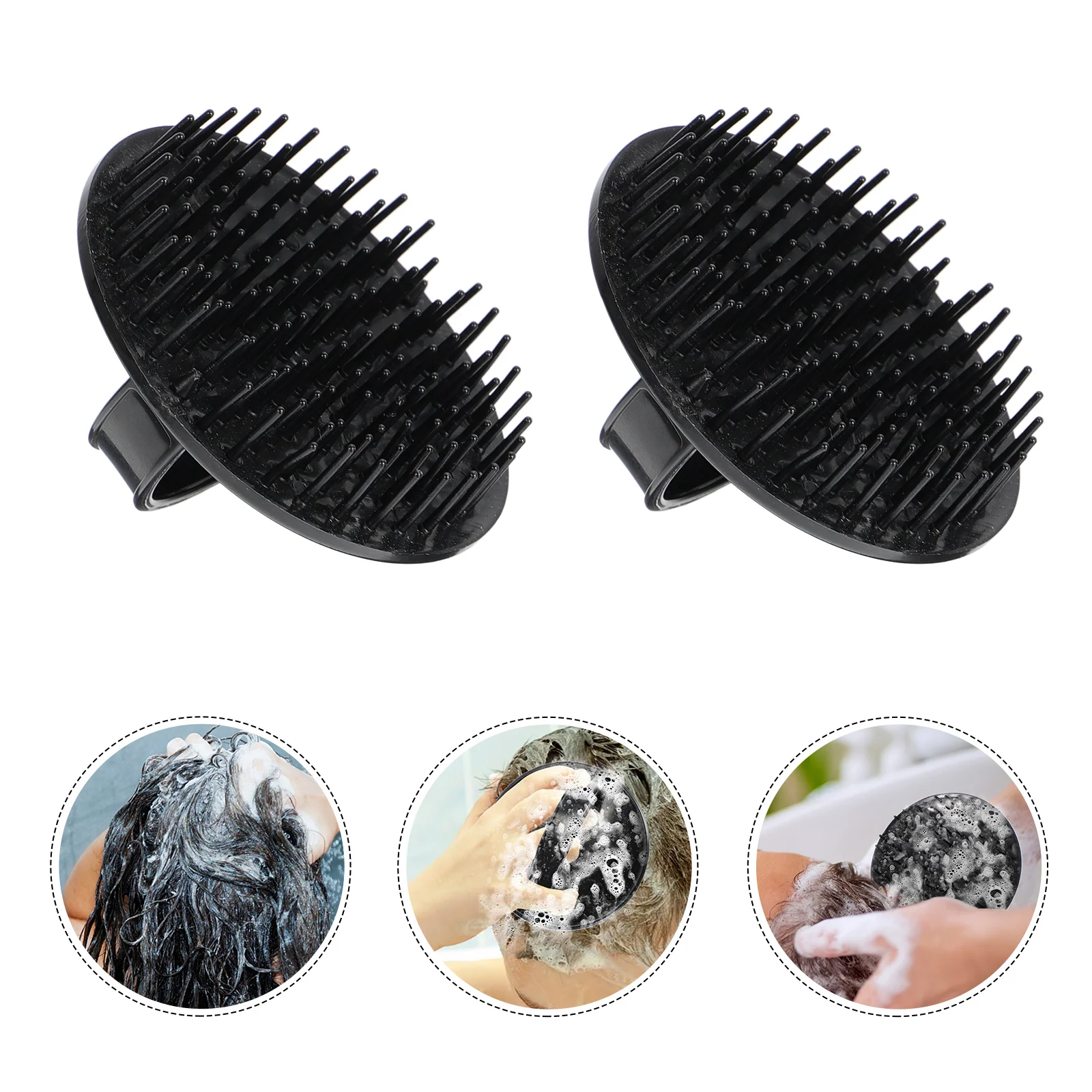 

6pcs Hair Scalp Scratcher Brush Care Comb Massaging Tool Hair Detangling Brush For Wet Dry Thick Curly Hair