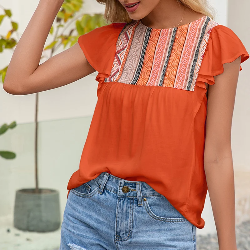 Летняя элегантная рубашка с оборками на рукавах, женская модная винтажная блузка с принтом, повседневные праздничные Блузы с коротким рука...
Летняя элегантная рубашка с оборками на рукавах, женская модная винтажная блузка с принтом, повседневные праздничные Блузы с коротким рука...