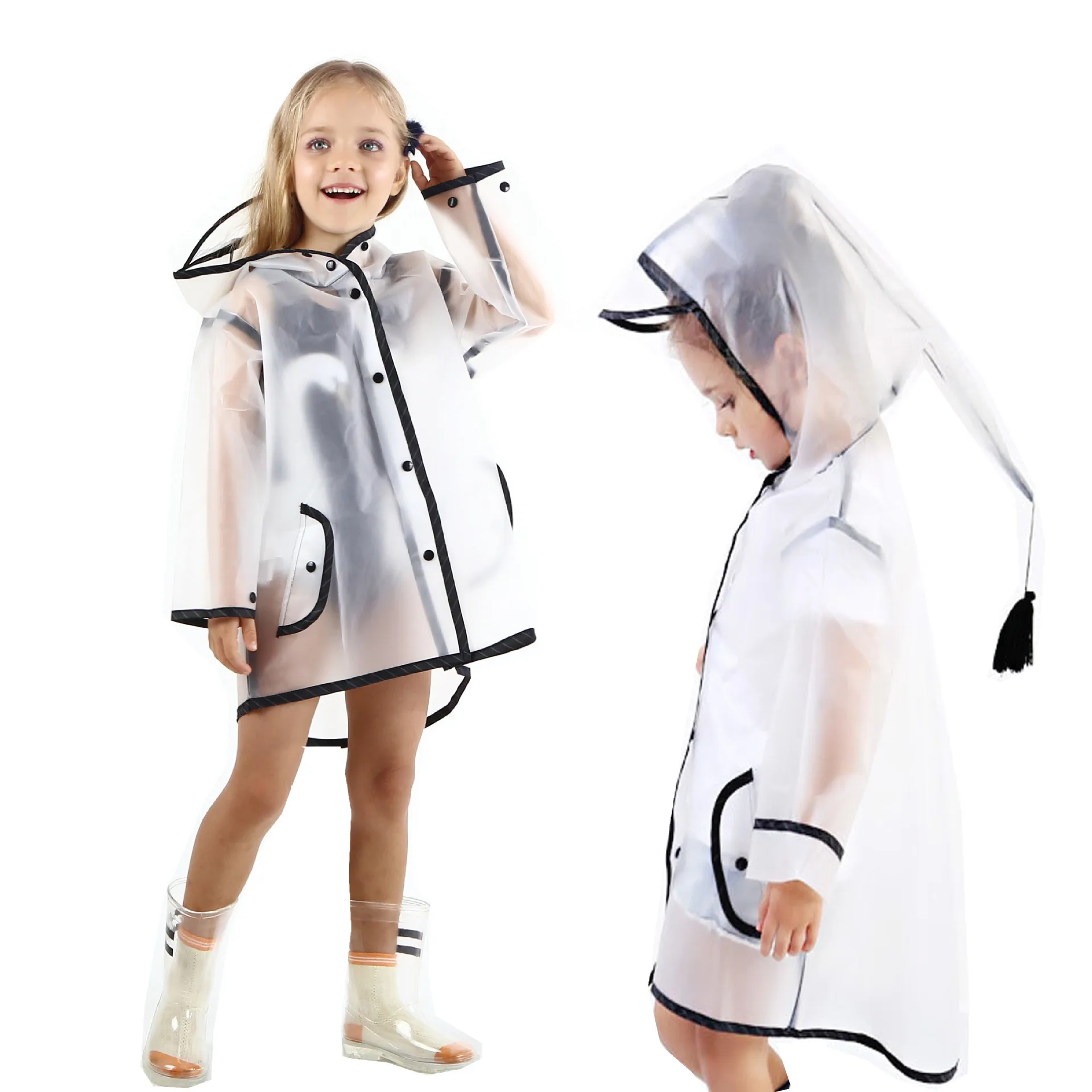 Transparent Rain Coat Boy Children's Raincoat Girls Windproof Poncho Kindergarten Kids Baby Rainwear Rainsuit Impermeble Cape
Transparent Rain Coat Boy Children's Raincoat Girls Windproof Poncho Kindergarten Kids Baby Rainwear Rainsuit Impermeble Cape