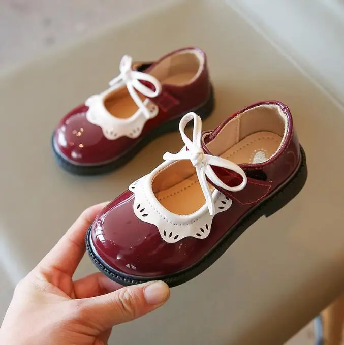 Size 21-35 Girl's Princess Shoes Wine Red Black Ruffles Pu Leather Bowknot Children Flat Shoes Toddler Kids Single Shoe
Size 21-35 Girl's Princess Shoes Wine Red Black Ruffles Pu Leather Bowknot Children Flat Shoes Toddler Kids Single Shoe