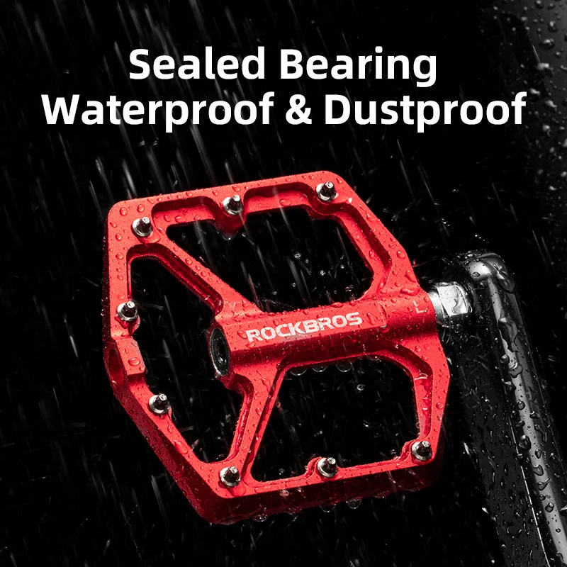 ROCKBROS Bike Pedals Aluminum Alloy Anti-slip Bike accessori Ultralight Sealed Bearing One-piece Mtb pedals
ROCKBROS Bike Pedals Aluminum Alloy Anti-slip Bike accessori Ultralight Sealed Bearing One-piece Mtb pedals