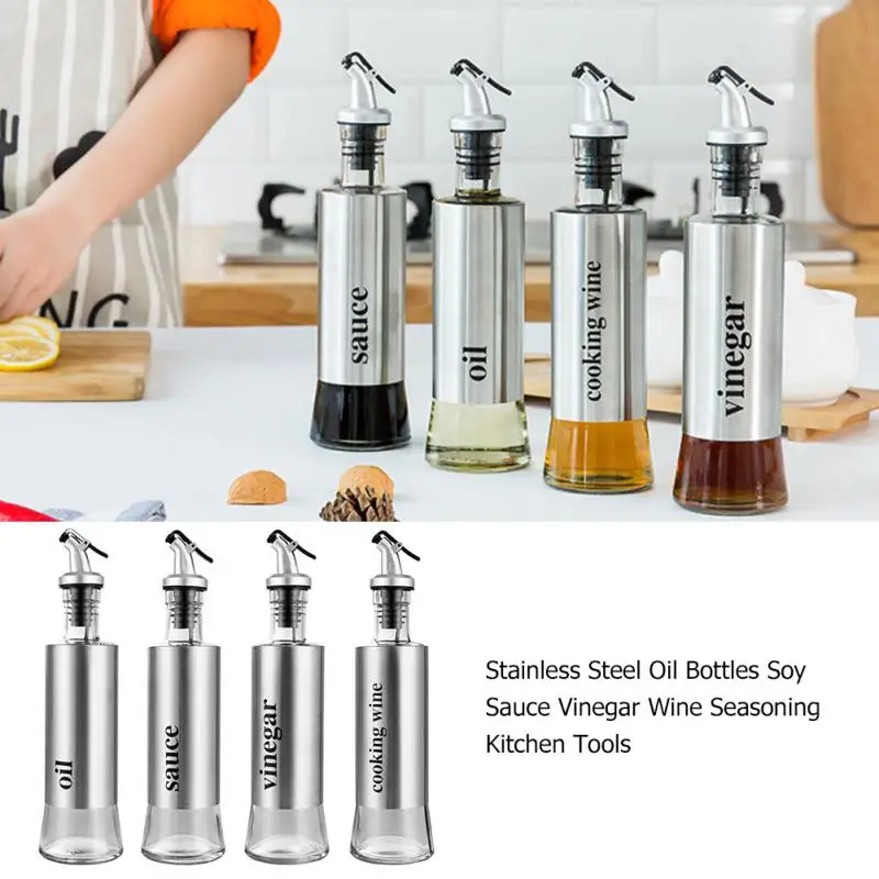 Durable Dust-proof Seasoning Storage Dispenser Seasoning Bottle Press Type Oil Pot For Kitchen Stainless Steel Leak-proof
Durable Dust-proof Seasoning Storage Dispenser Seasoning Bottle Press Type Oil Pot For Kitchen Stainless Steel Leak-proof