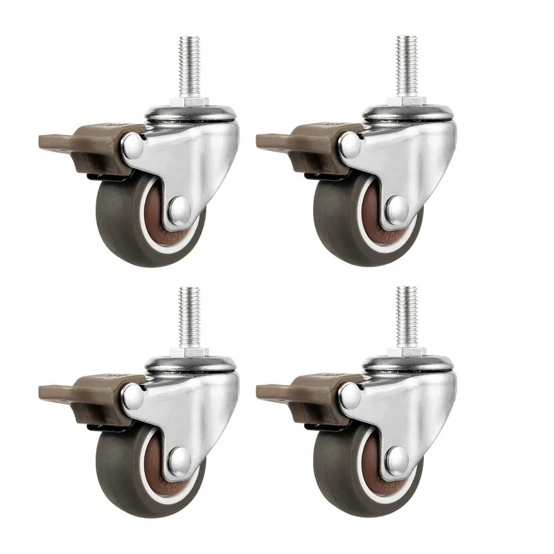 4 шт., мебельные ролики, колеса, бесшумный резиновый шкив, роликовое колесо, винт, универсальное колесо M6 M8 M10, бытовой компонент
4 шт., мебельные ролики, колеса, бесшумный резиновый шкив, роликовое колесо, винт, универсальное колесо M6 M8 M10, бытовой компонент