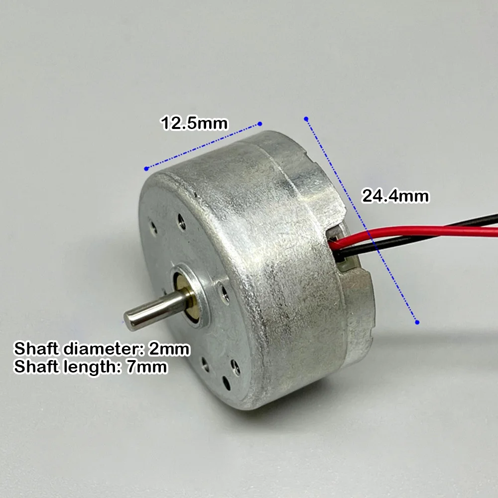 Микро двигатель 300 DC 1 5 V-6V 3V 4 V 5v10000об/мин мини 24 мм электродвигатель 7 Длинный вал