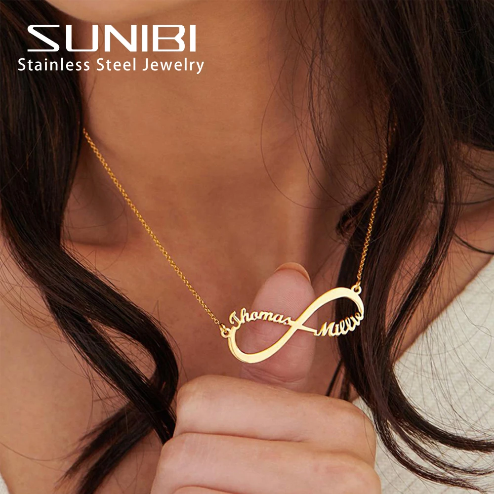 SUNIBI Customized Name Necklace Custom Personalized Letter Choker Necklace Stainless Steel Pendant Nameplate Gift Dropshipping
SUNIBI Customized Name Necklace Custom Personalized Letter Choker Necklace Stainless Steel Pendant Nameplate Gift Dropshipping