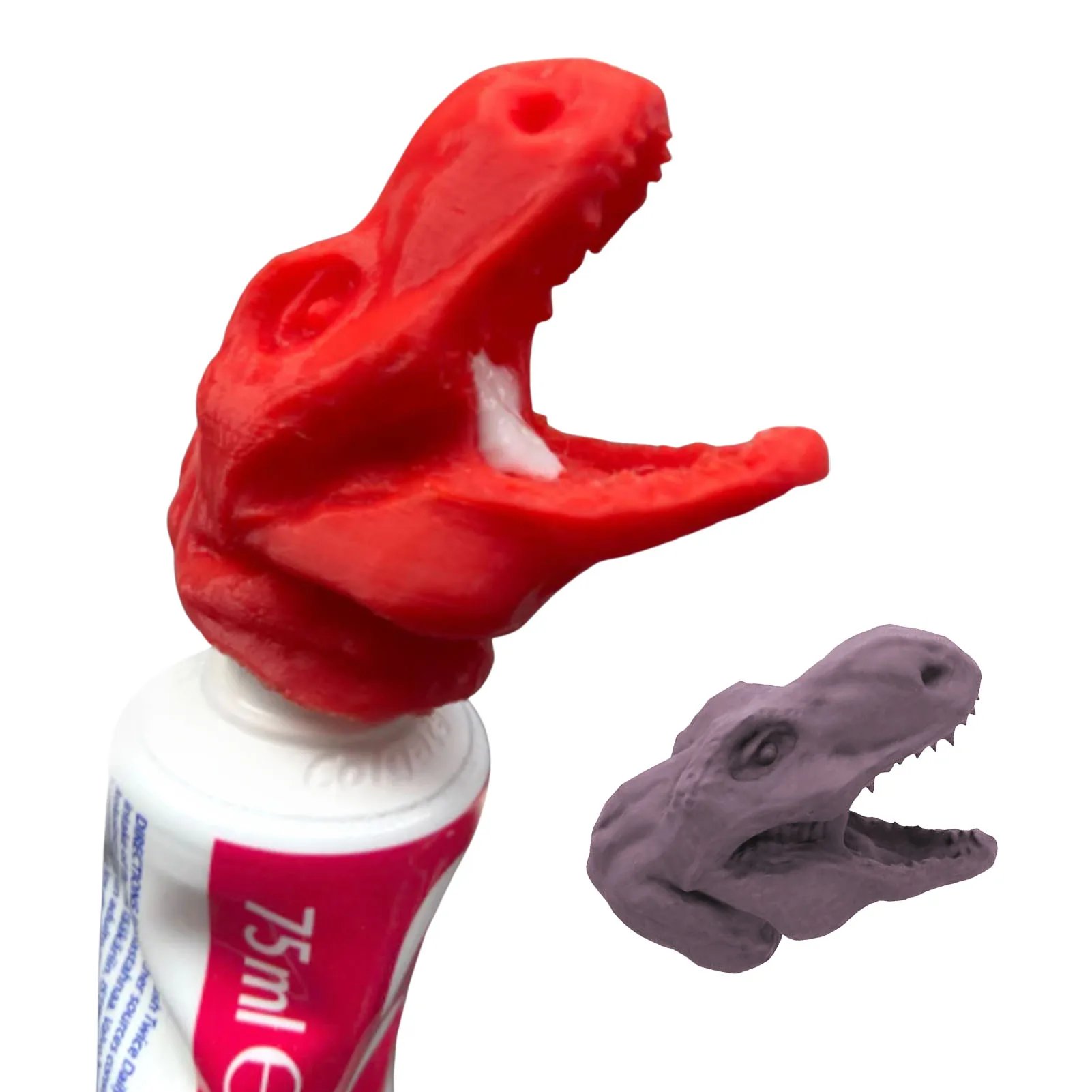 

Dinosaur Shape Toothpaste Dispenser Innovative 3D Printed Toothpaste Topper New Baby Closing Toothpaste Caps Fun Toothpaste Head