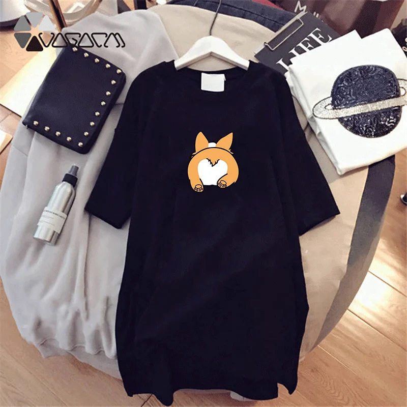 Women Dress 2022 Cute Animal Printed Women Midi Dress Short Sleeve Round Neck Vintage Loose Casual Fashion Summer Autumn Dresses
Women Dress 2022 Cute Animal Printed Women Midi Dress Short Sleeve Round Neck Vintage Loose Casual Fashion Summer Autumn Dresses
