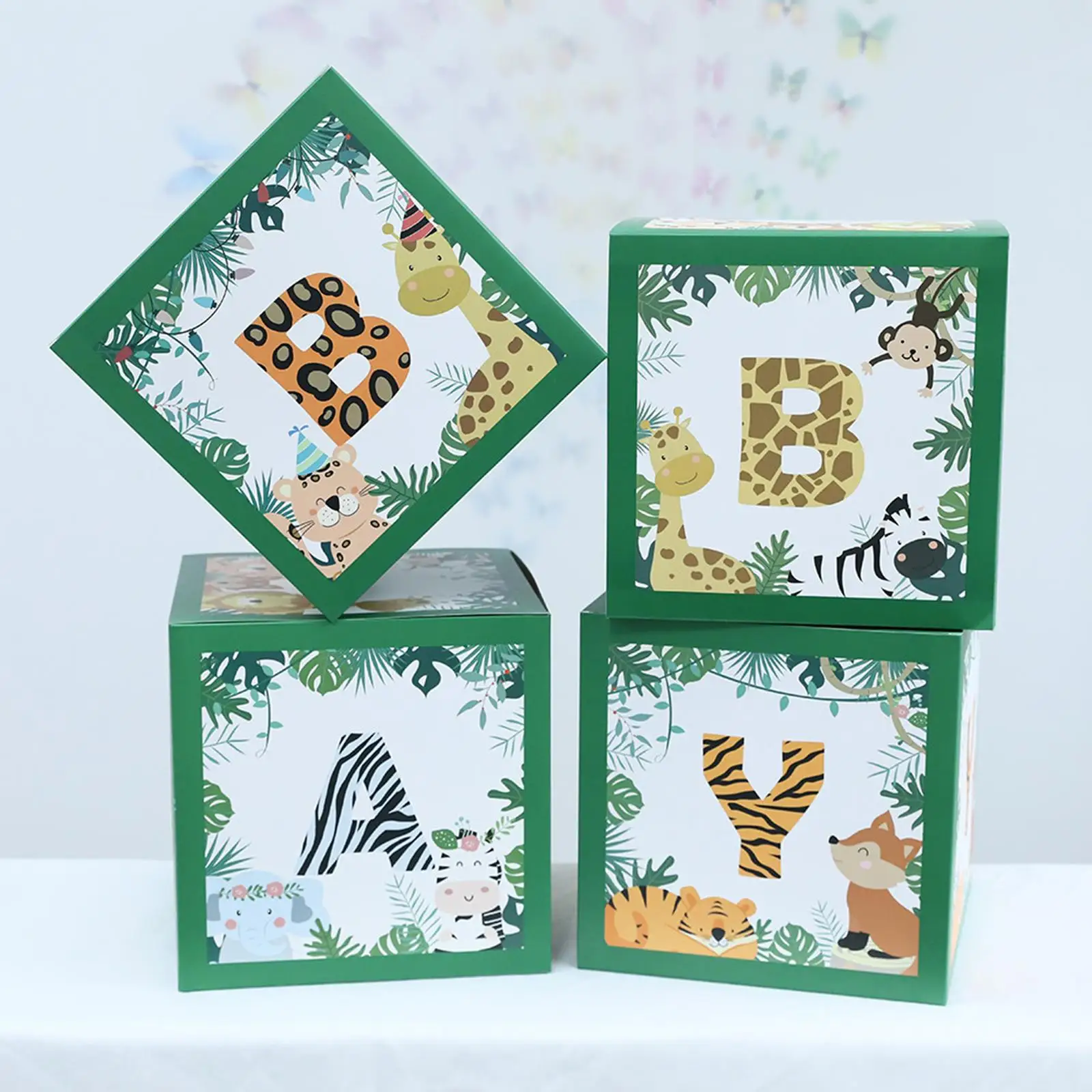 4Pcs Jungle Animals Ballons Box for Baby Shower Gender Reveal Photo Props Backdrop
4Pcs Jungle Animals Ballons Box for Baby Shower Gender Reveal Photo Props Backdrop