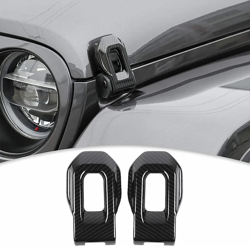 2pcs ABS Car Engine Hood Lock Latches Buckle Pins Decoration Cover Carbon Fiber Look for Jeep Wrangler JL / Gladiator JT 2018+
2pcs ABS Car Engine Hood Lock Latches Buckle Pins Decoration Cover Carbon Fiber Look for Jeep Wrangler JL / Gladiator JT 2018+