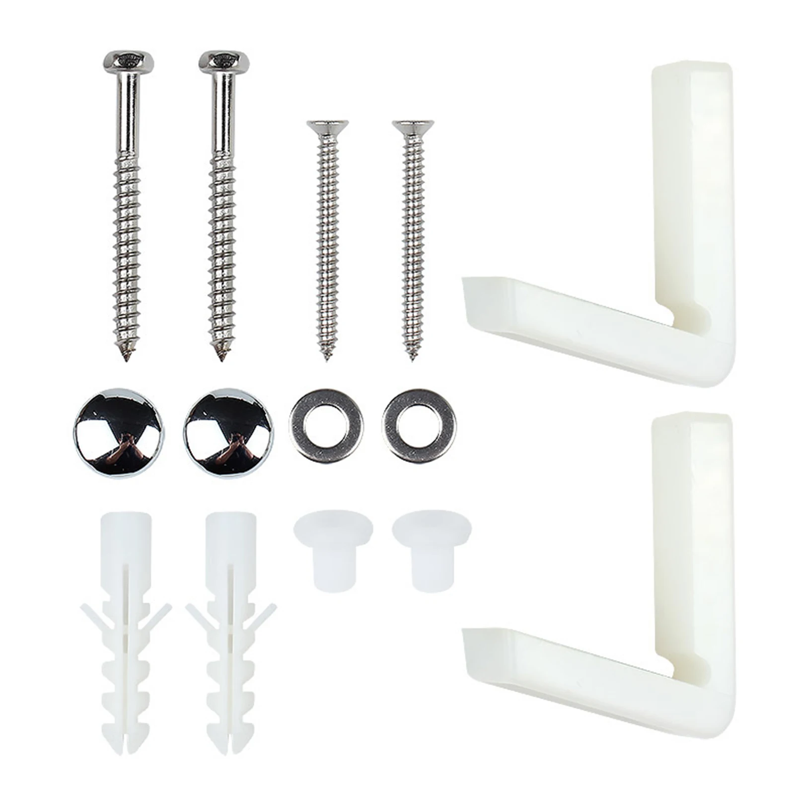 

Professional Angled Repair WC Toilet Pan Fixing Kit Easy Install Screws Bolts L Shape Home Bidet Floor Bathroom Bracket