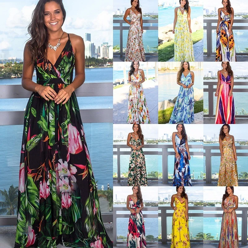 2022 Multicolor Tropical Jungle Leaf Boho Long Dress Sling Cross Back Women V neck Party Night Elegant Sexy Maxi Summer Dresses
2022 Multicolor Tropical Jungle Leaf Boho Long Dress Sling Cross Back Women V neck Party Night Elegant Sexy Maxi Summer Dresses