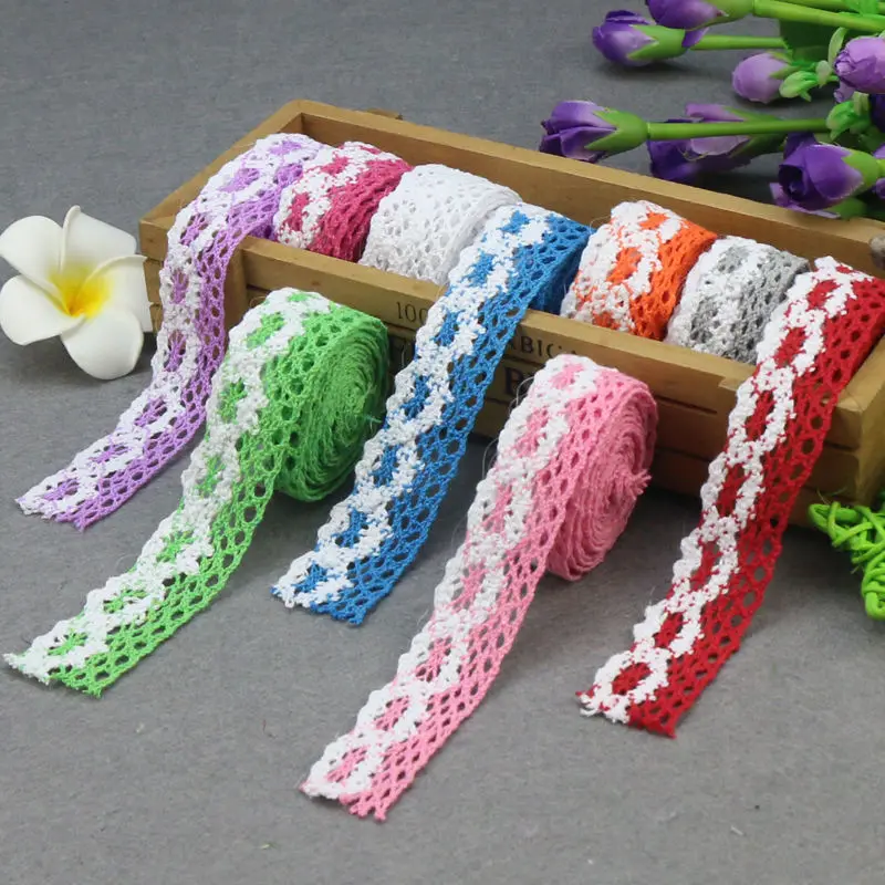 5M Muticolor Lace Ribbon Vintage Ribbon Trim Craft Lace Crochet Sewing Lace for Gift Package Wrapping, Bridal Wedding Decoration
5M Muticolor Lace Ribbon Vintage Ribbon Trim Craft Lace Crochet Sewing Lace for Gift Package Wrapping, Bridal Wedding Decoration