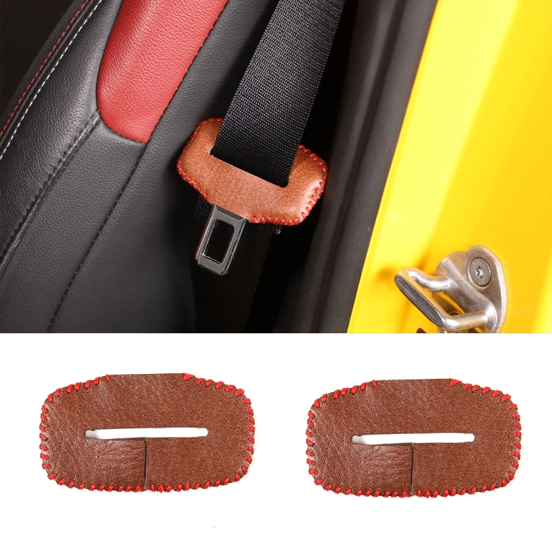 For 2019-2022 Toyota GR Supra MK5 A90 Leather Black Car Seat Belt Buckle Cover Car Interior Protection Accessories 2PCS
For 2019-2022 Toyota GR Supra MK5 A90 Leather Black Car Seat Belt Buckle Cover Car Interior Protection Accessories 2PCS