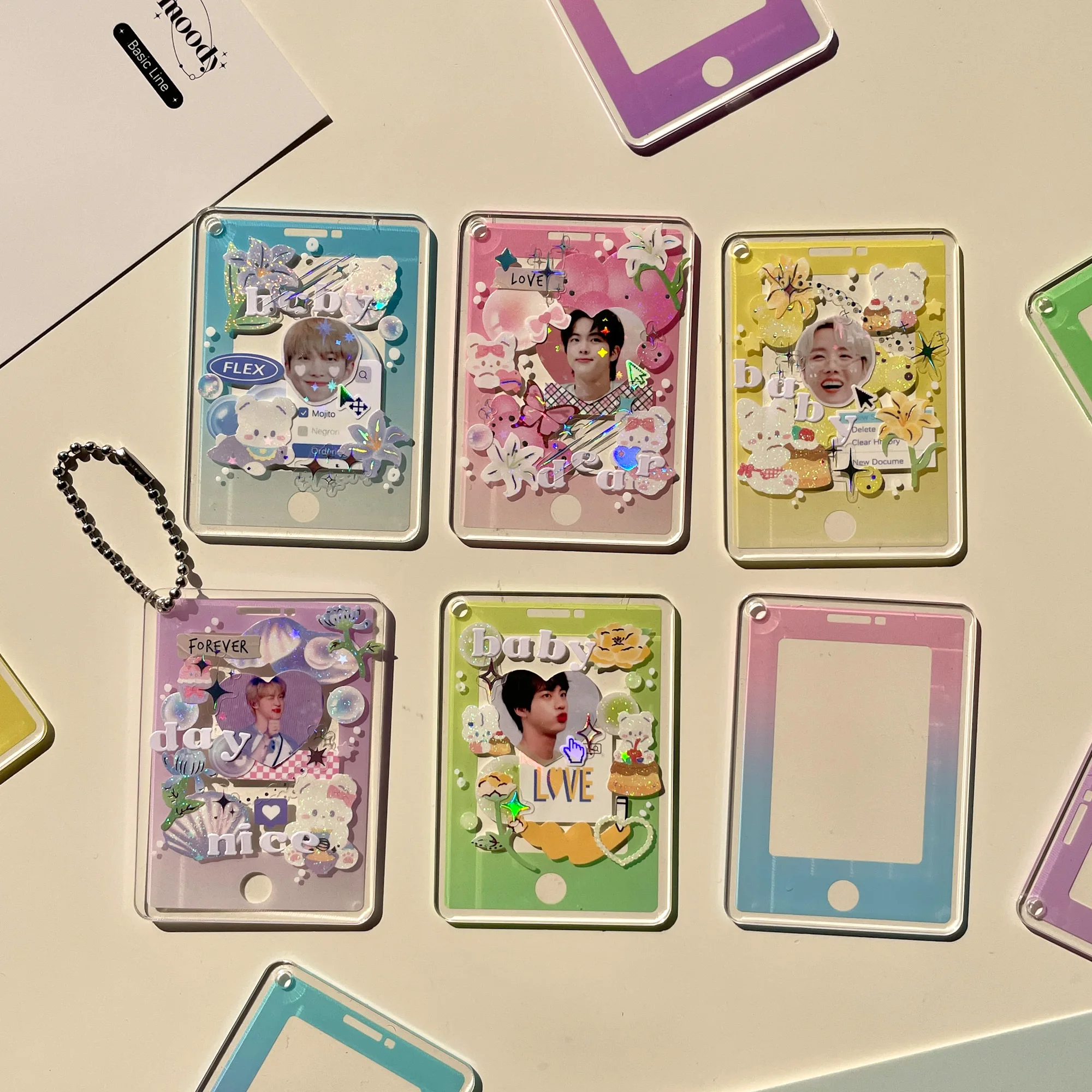 MINKYS Новое поступление, 10 шт., милые наклейки для фотографий мобильного типа «сделай сам», фоторамка Gucca, акриловый диск, звезда, погоня за под...
MINKYS Новое поступление, 10 шт., милые наклейки для фотографий мобильного типа «сделай сам», фоторамка Gucca, акриловый диск, звезда, погоня за под...