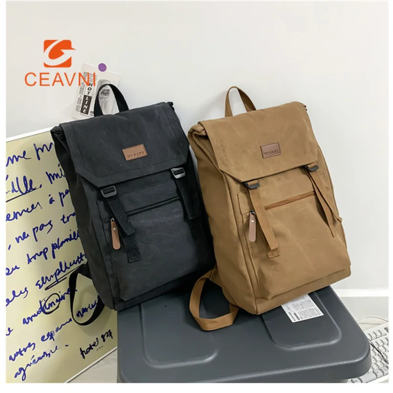 CEAVNI New Washed Canvas Shoulder Bag Outdoor Travel Shoulder Bag Leisure Sports Personality Fashion Backpack Male Students Bag
CEAVNI New Washed Canvas Shoulder Bag Outdoor Travel Shoulder Bag Leisure Sports Personality Fashion Backpack Male Students Bag